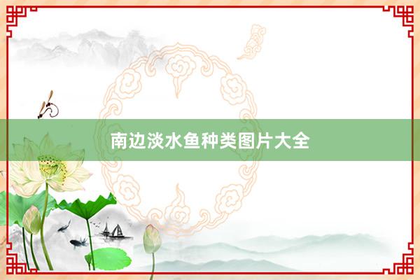 南边淡水鱼种类图片大全